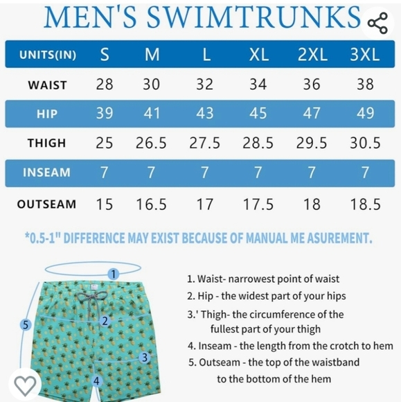Biwisy Pineapple Print Swim Trunks Quick Dry Swim Shorts With Mesh Lining SZ 2XL - Picture 4 of 11